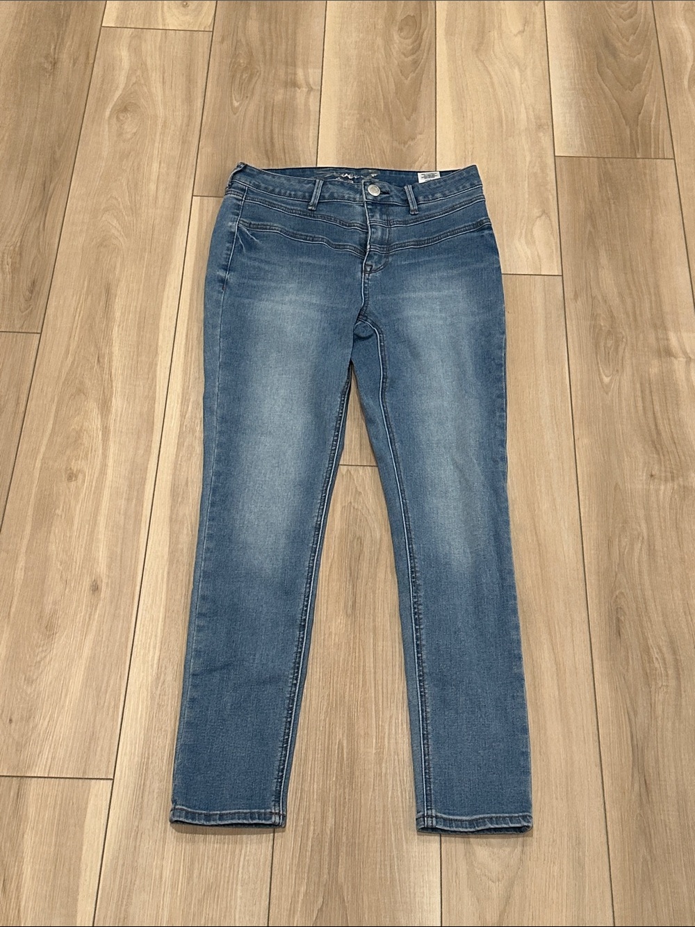 Seven7 Brand Size 6 Medium Blue Wash Stretch Women's High Rise Skinny Jeans